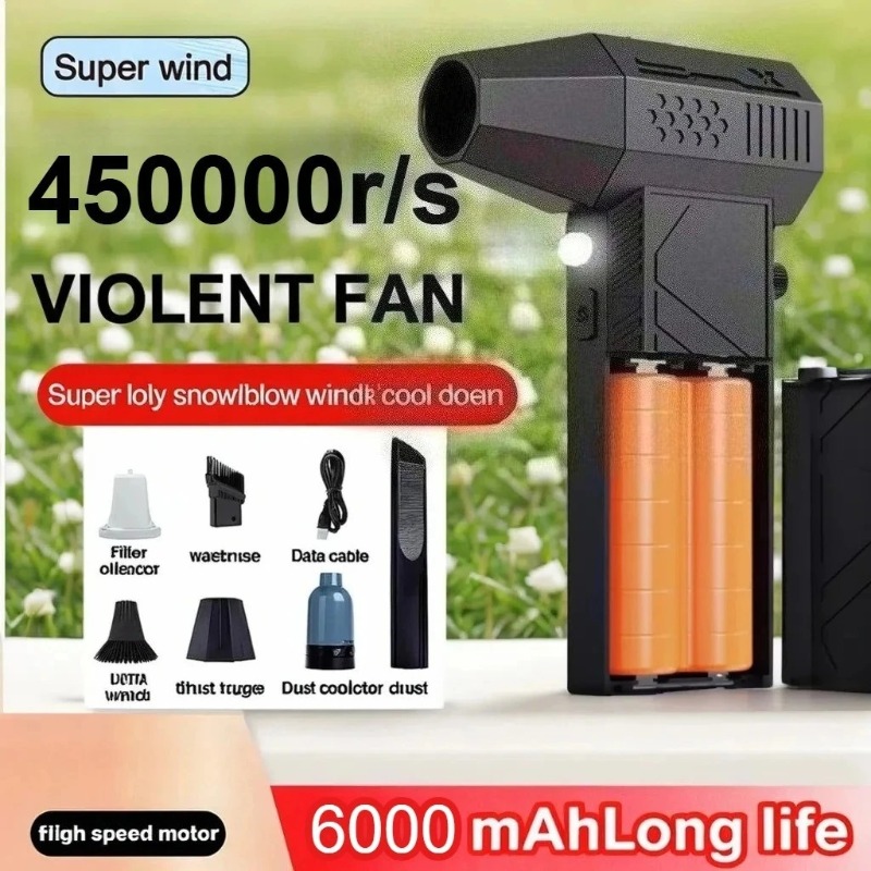 Dryer Car Blower - 450000RPM 터보 팬 브러시리스 모터 LED
