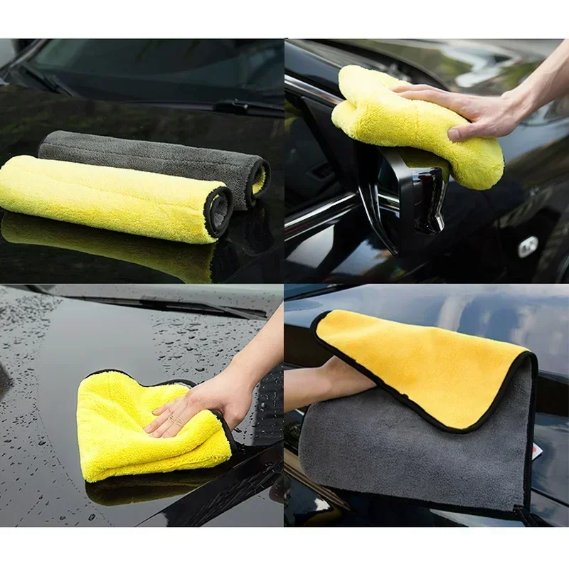 두꺼운 세차 타월, 이중 레이어 극세사 청소 타월, 자 - Microfiber Towel Detailing 리뷰 및 가격