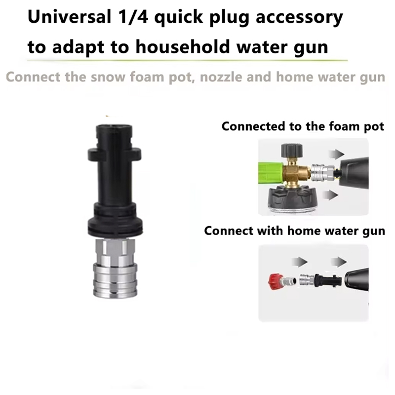 고압 세척기 퀵 커넥터 1/4 스테인리스 스틸 어댑터  - Pressure Washer Foam Gun 리뷰 및 가격
