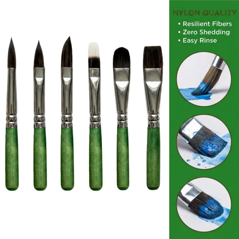 6피스 미니 여행용 페인팅 브러쉬 세트 아트 수채화/구 - Detailing Brush Set 리뷰 및 가격