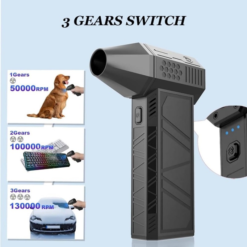 터보 제트 블로워 130000RPM 강력한 에어 블로워 - Dryer Car Blower 리뷰 및 가격