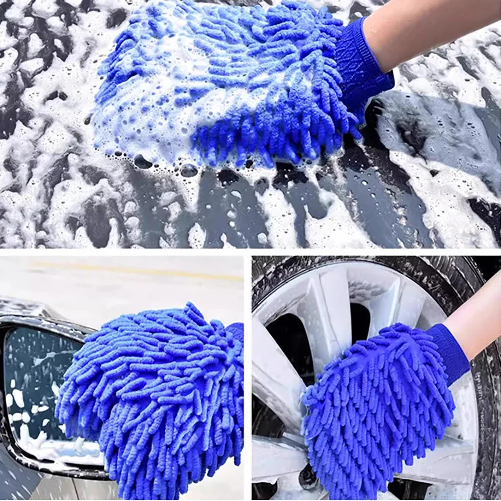 1/2pcs 세차 장갑 코랄 미트 부드러운 스크래치 방 - Detailing Brush Set 리뷰 및 가격