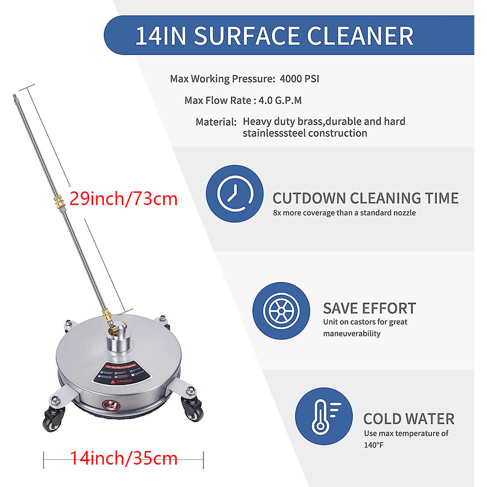 4000파운드/평방인치 14인치 이중 회전식 원핸드 디 - Wheel Cleaner Alloy 리뷰 및 가격