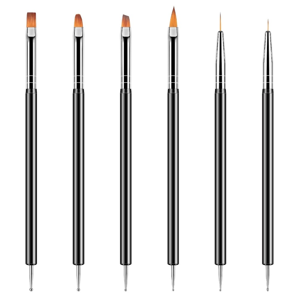 양쪽 사용 가능한 네일 아트 도팅 도구 6종 키트, 라 - Detailing Brush Set 리뷰 및 가격