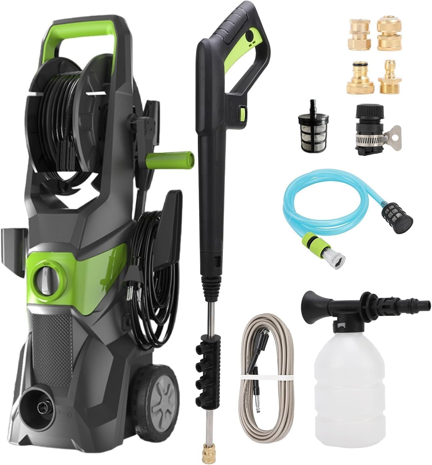 4000PSI 전기 고압 세척기, 3000W 파워 세척 - Pressure Washer Foam Gun 리뷰 및 가격